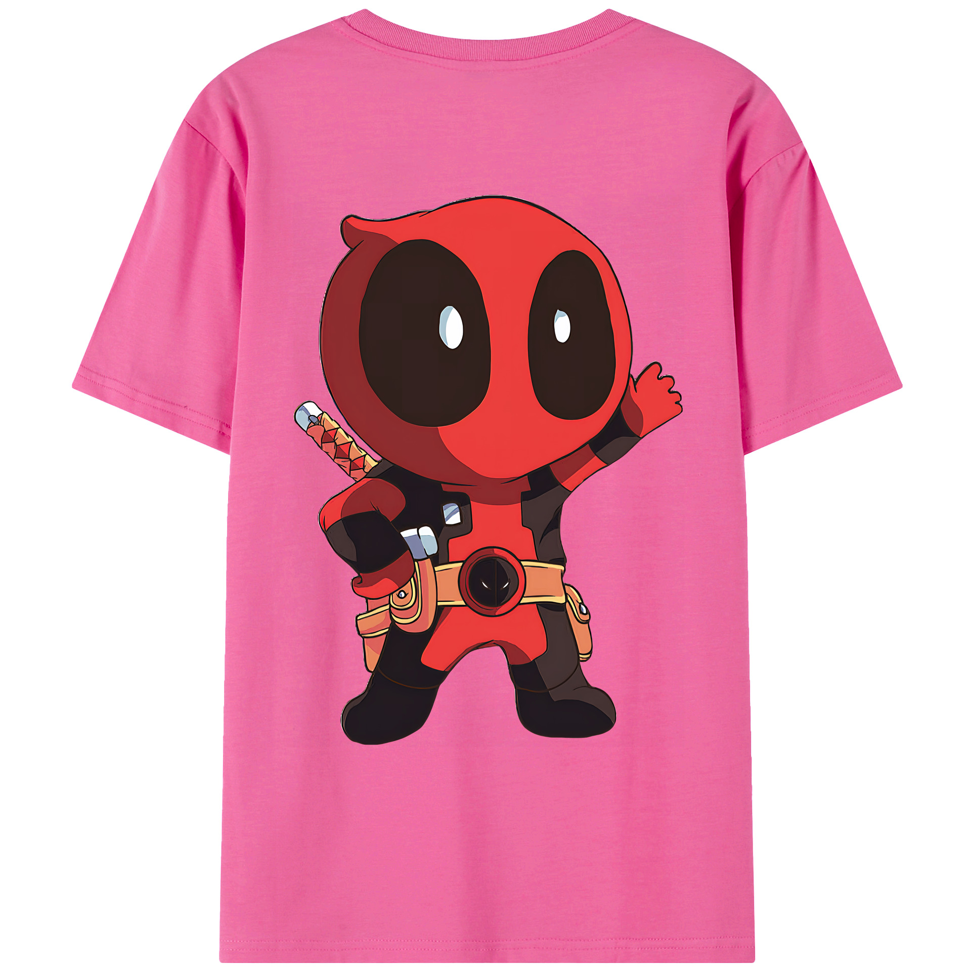 （画像用） Deadpool デッドプール レディース半袖Tシャツ(バックプリント)